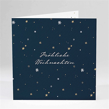 Weihnachtskarte Schöne Scheeflocken