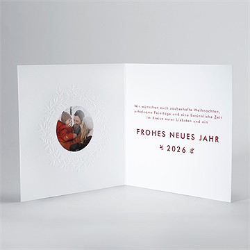 Weihnachtskarte rote friedenstaube - vue 3