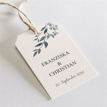 Geschenkanhänger Hochzeit schöner glanz