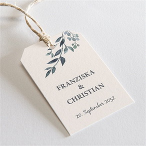 Geschenkanhänger Hochzeit schöner glanz
