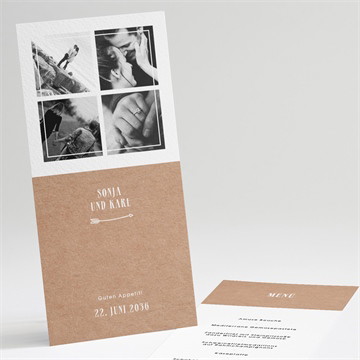 Menükarte Hochzeit Myriade