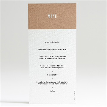 Menükarte Hochzeit myriade - Vue 2