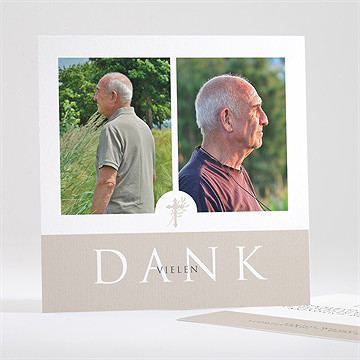 Trauerdanksagung hommage - quadrat groß