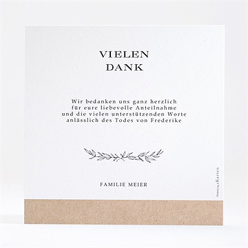 Trauerdanksagung Kraftschöpfen - Gold - vue 4