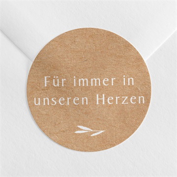 Aufkleber Trauer Abschiednehmen