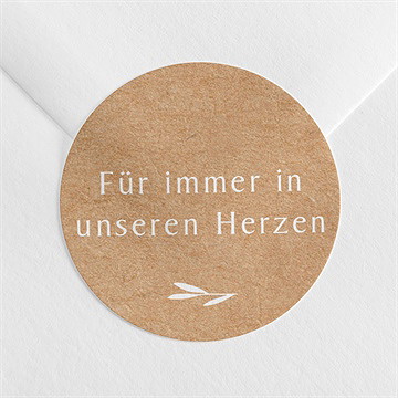 Aufkleber Trauer Abschiednehmen