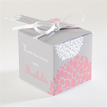 Geschenkbox Kommunion Taube Mit Blumen - Vue 2