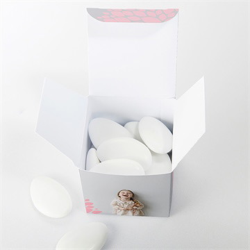 Geschenkbox Kommunion Taube Mit Blumen - vue 4