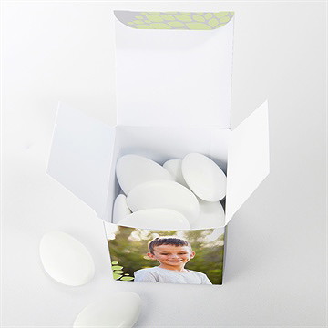 Geschenkbox Kommunion Blumen Mit Tauben - vue 4