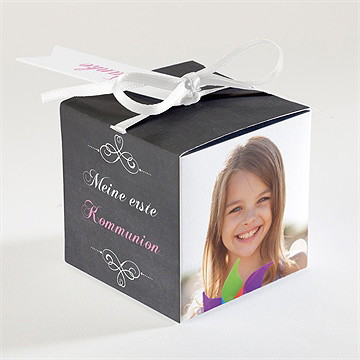 Geschenkbox Kommunion Weizenähren Rosa - Vue 2