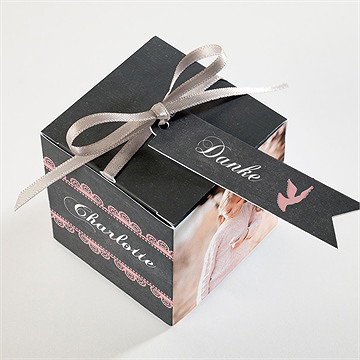Geschenkbox Kommunion Rosa Taube - vue 3