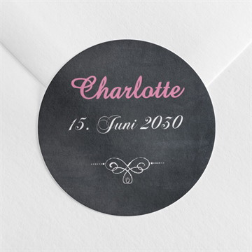 Aufkleber Kommunion weizenähren rosa - magnet