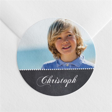 Aufkleber Kommunion Blaue taube