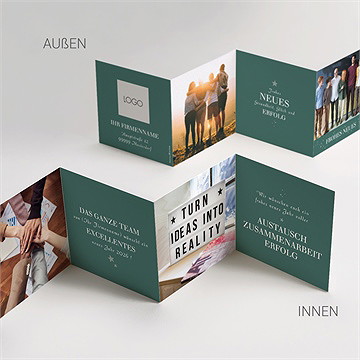 Weihnachtskarte Geschäftliche Weihnachtsgrüße - vue 4