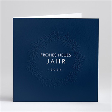 Weihnachtskarte geprägter weihnachtskranz