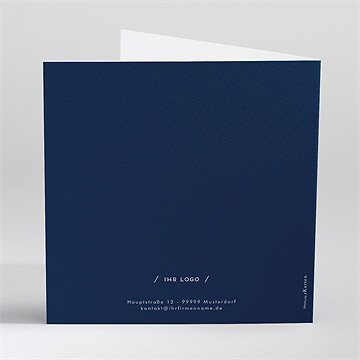 Weihnachtskarte Geprägter Weihnachtskranz - vue 4