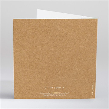 Weihnachtskarte Neujahrswünsche Kraftpapier - vue 4