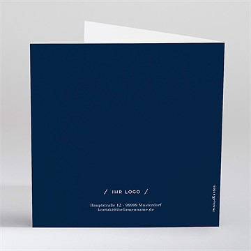 Weihnachtskarte Zarte Prägung - vue 4