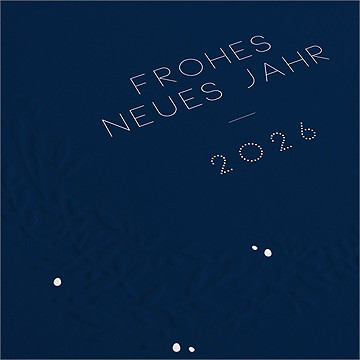 Weihnachtskarte Zarte Prägung - vue 2