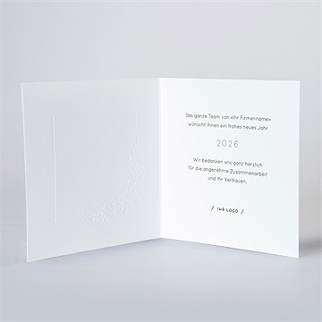 Weihnachtskarte Zarte Prägung - vue 3