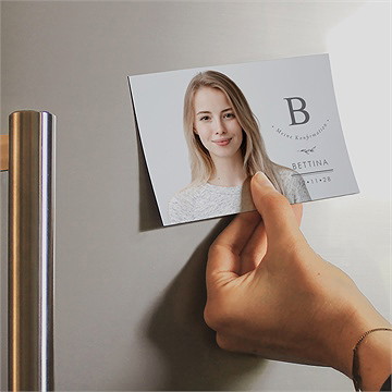 Einladung Konfirmation Goldbuchstabe - Magnet - Vue 2