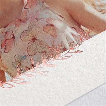 Dankeskarte Konfirmation kupferblätter - kupfer - Vue 2