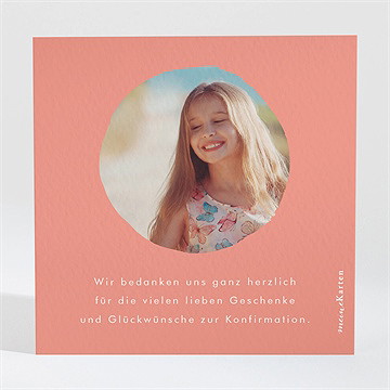 Dankeskarte Konfirmation fliegende taube - Vue 2