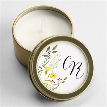 Kerze Hochzeit frühlingsgefühle - schachtel