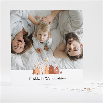 Weihnachtskarte häuserzauber