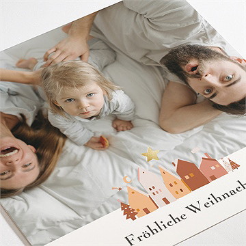 Weihnachtskarte häuserzauber - vue 3