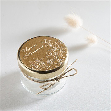 Aufkleber Hochzeit weiße blüten - Vue 2