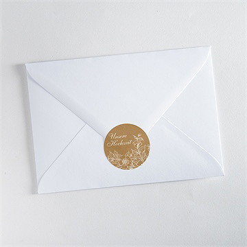 Aufkleber Hochzeit weiße blüten - Vue 3