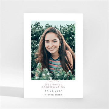 Dankeskarte Konfirmation kirchliche feier