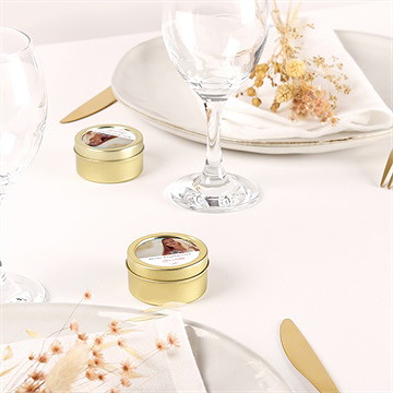 Kerze Konfirmation kupferblätter - Vue 3