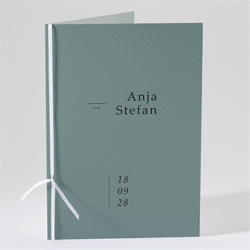 Kirchenheft Hochzeit lorbeergrün