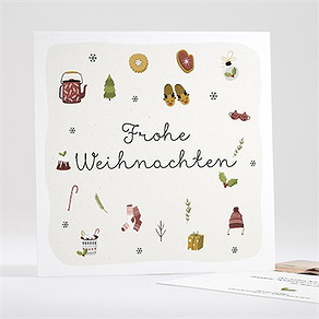 Weihnachtskarte vorfreude