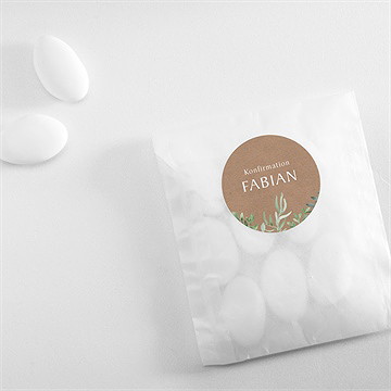 Aufkleber Konfirmation kraftpapier - Vue 4