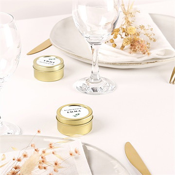 Kerze Konfirmation zarte olivenblätter - Vue 3