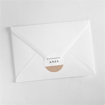 Aufkleber Konfirmation klassische schlichtheit - Vue 3