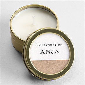 Kerze Konfirmation klassische schlichtheit
