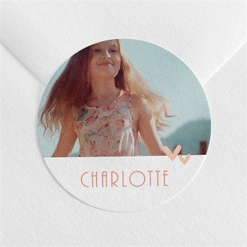 Aufkleber Konfirmation fotoautomat rosa