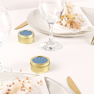 Kerze Konfirmation vergiss mein nicht blau - Vue 3