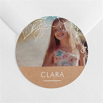 Aufkleber Konfirmation weiße malerei