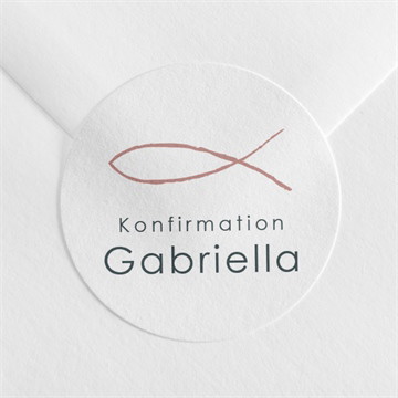 Aufkleber Konfirmation kirchliche feier