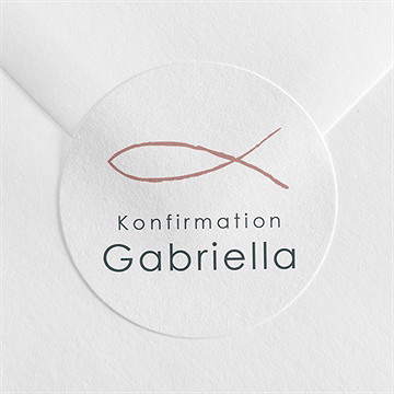 Aufkleber Konfirmation kirchliche feier