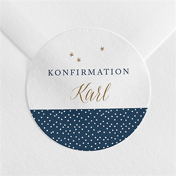 Aufkleber Konfirmation sterne