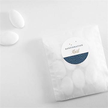 Aufkleber Konfirmation sterne - Vue 4