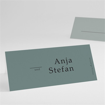 Tischkarte Hochzeit lorbeergrün