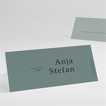 Tischkarte Hochzeit lorbeergrün