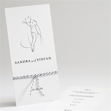 Menükarte Hochzeit skizze